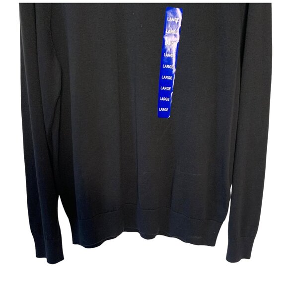 NAUTICA Navy Blue Pullover Crewneck Long Sleeve Men's Sweater NWT Size Large - Picture 7 of 9